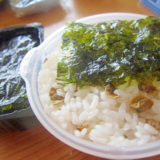 蜆御飯韓国海苔弁当